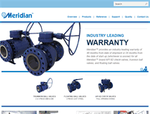 Tablet Screenshot of meridianvalve.ca